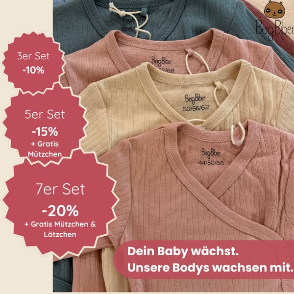 Unser Baby Body ist zurück – in 4 Farben & 3 Varianten!