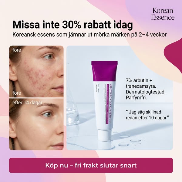 Mörka märken borta på 14 dagar — 30% rabatt idag.