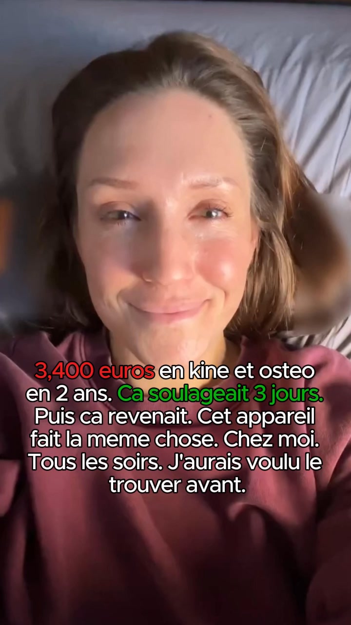 Mes douleurs au cou ont disparu en 7 jours.