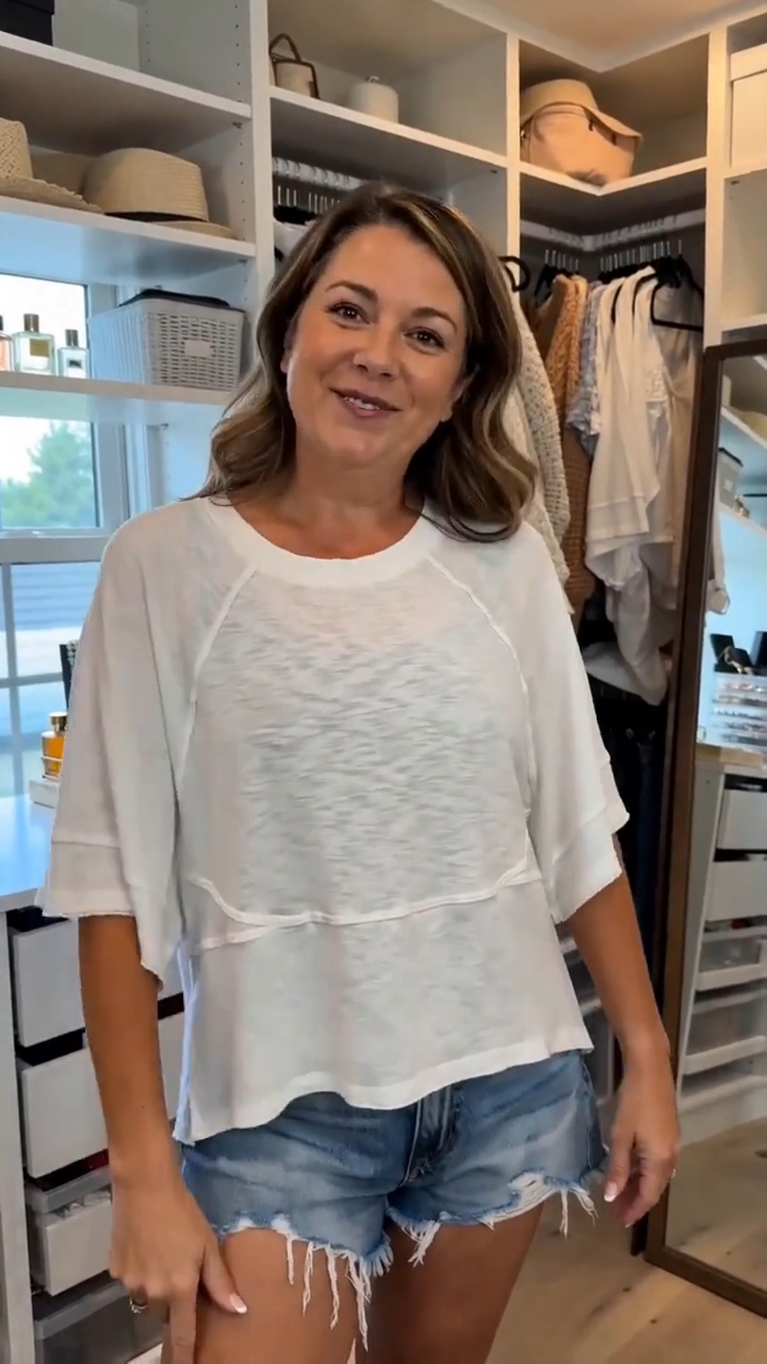 Women's Loose Fit Batwing Half Sleeve T-Shirt. Shop Now