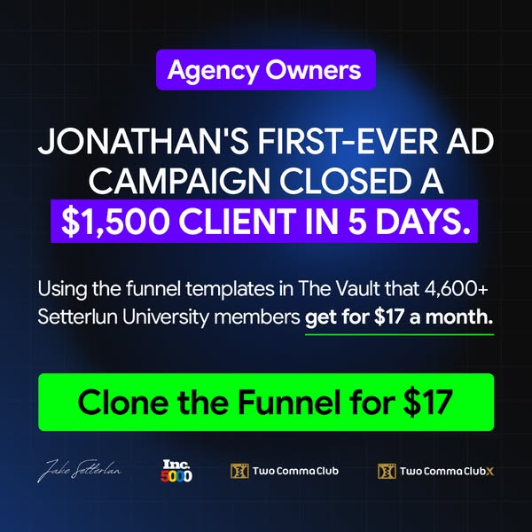 Unlock a 7-Figure Agency System for $17/Month