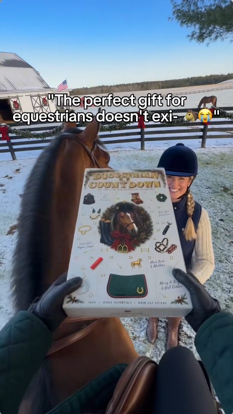 A Saddle Pad Inside an Advent Calendar?