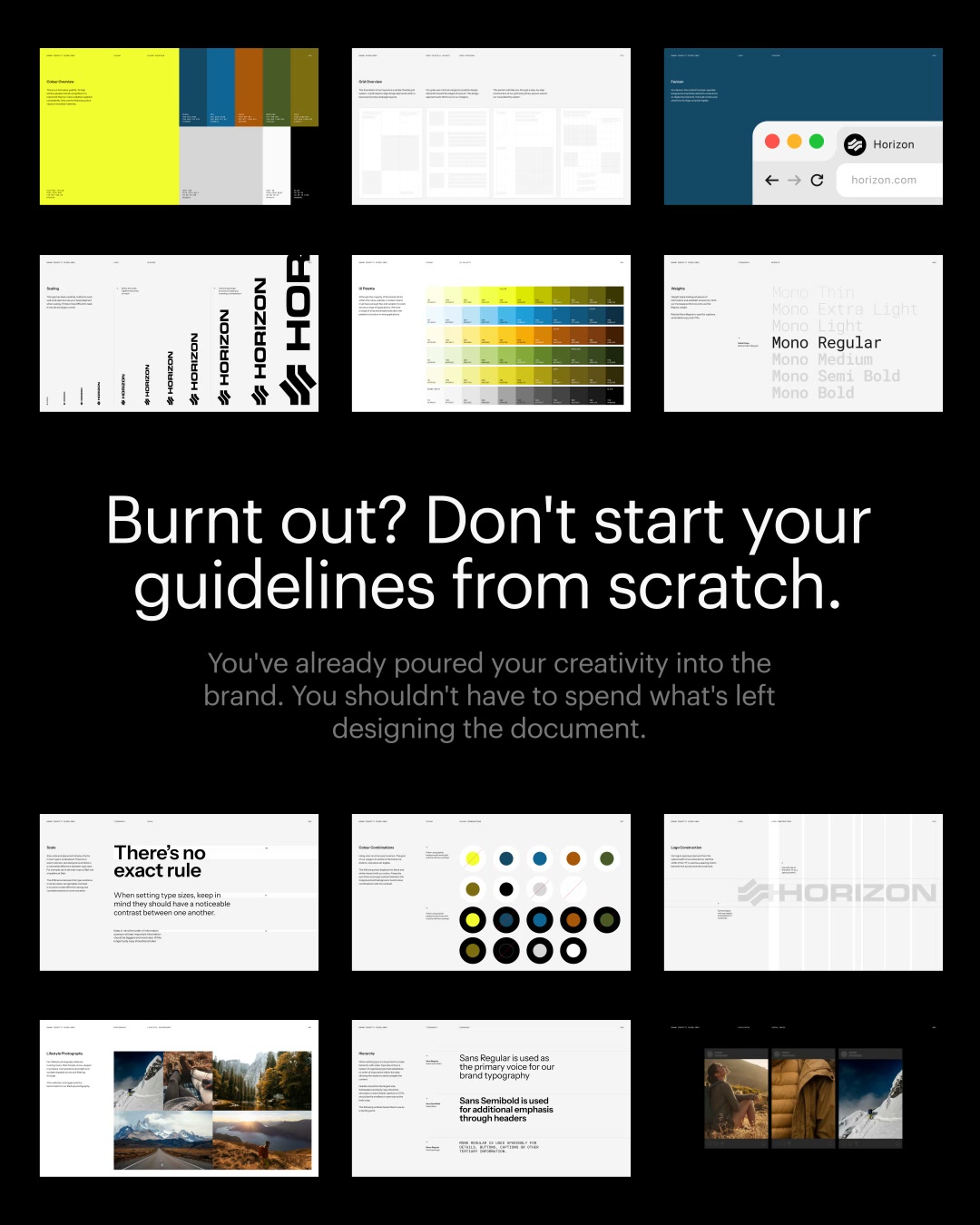 Burnt out? Don't start your guidelines from scratch.