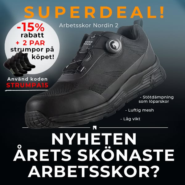 Byt dina tunga arbetsskor idag