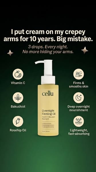 FINAL 200 BOTTLES. Overnight Firming Oil is almost sold out