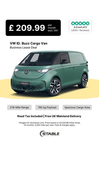 £209.99/pm – ID.Buzz Cargo Van – Limited Business Deal