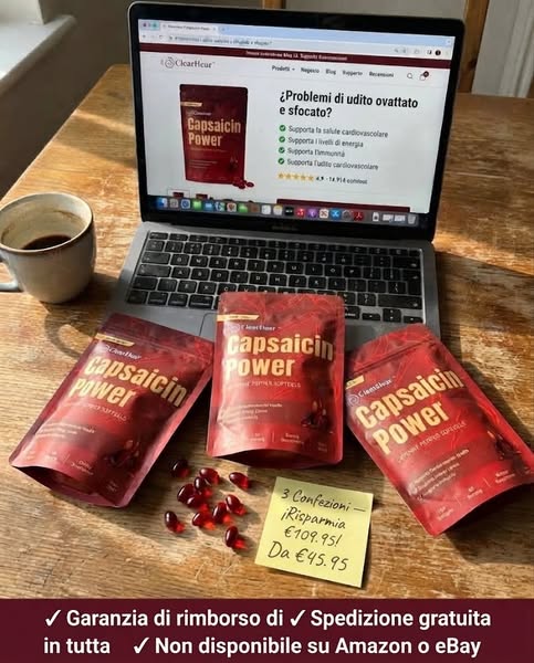 ClearHear™: una formula a base di capsaicina ispirata alla ricerca sulla circolazione sanguigna nella coclea
