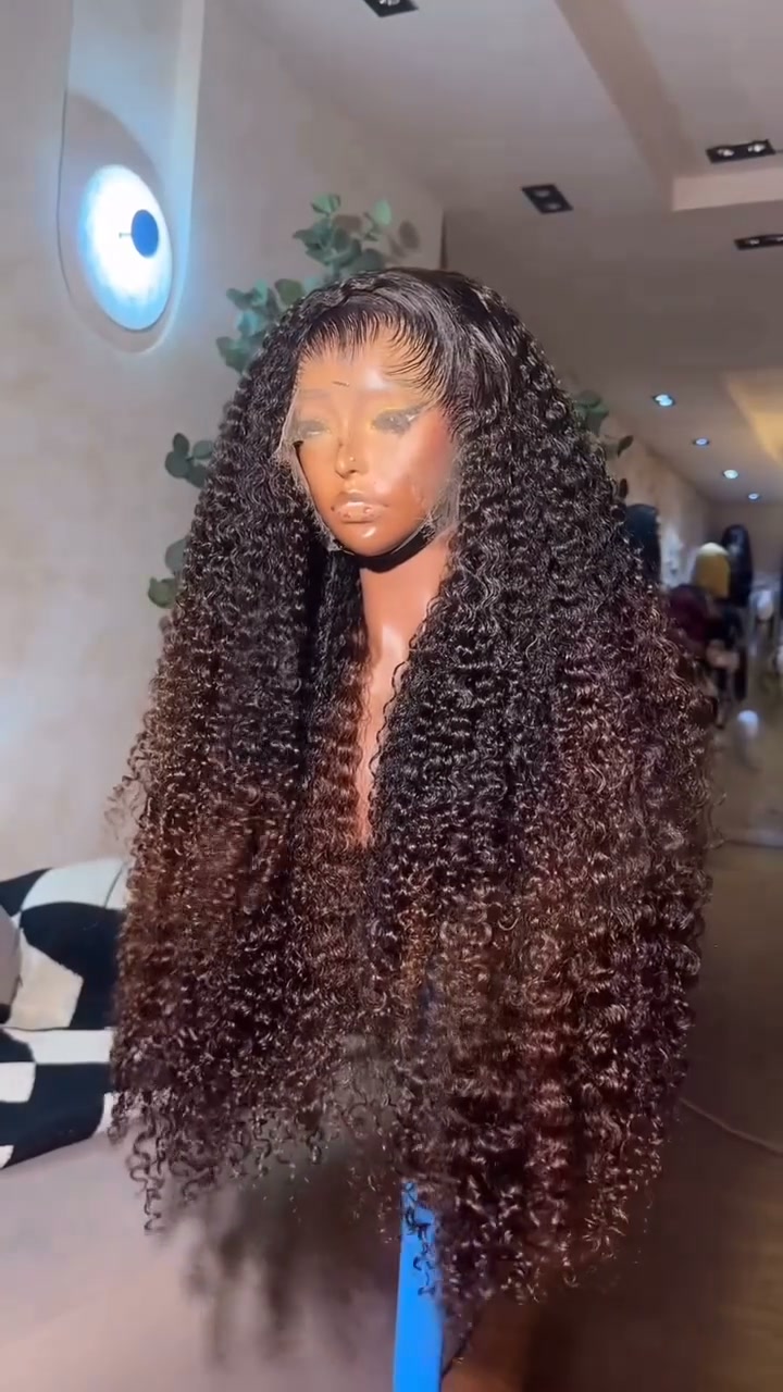Unlock 300% Density Hair with Ombre Black Wig