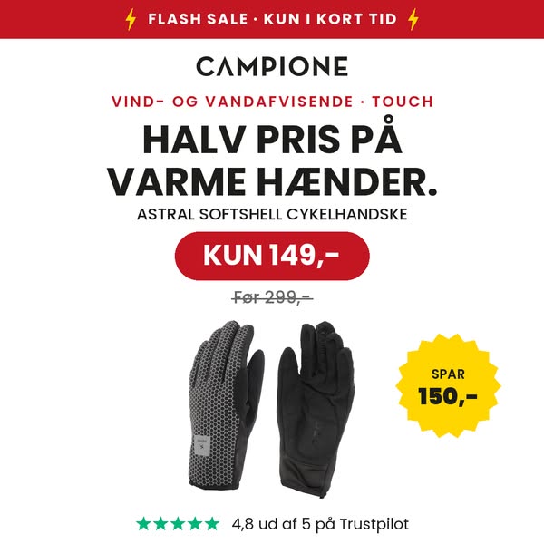 Halv pris på softshell-handsken