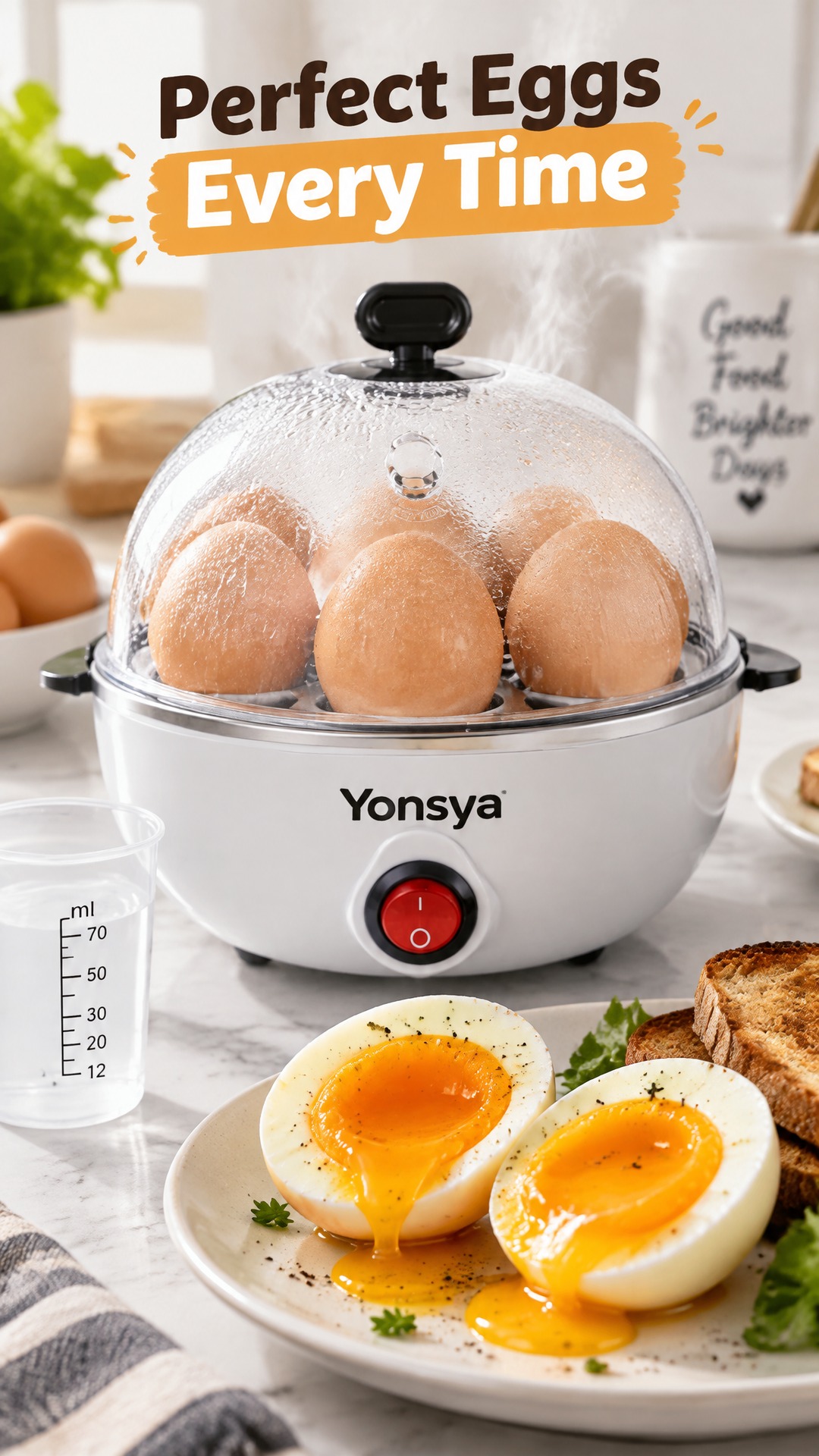 Perfect eggs in minutes