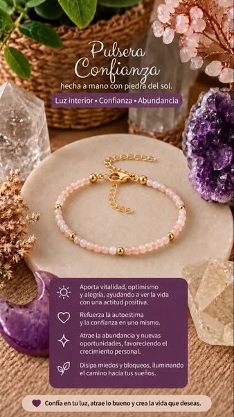 Pulsera Confianza · Cree en ti