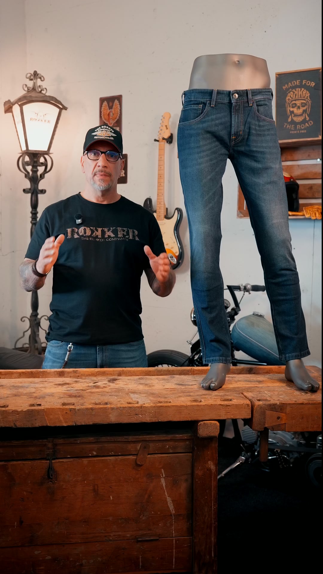 Abriebfeste Motorradjeans mit CE-Level AAA