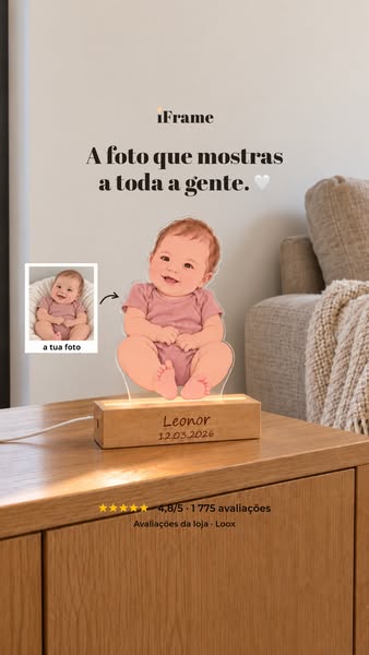 A tua foto transformada em retrato