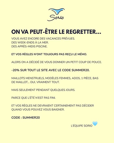 20% avec le code SUMMER20