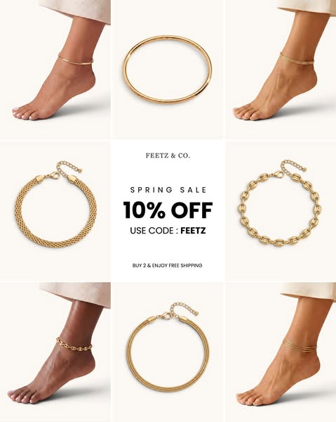 10% off with code FEETZ