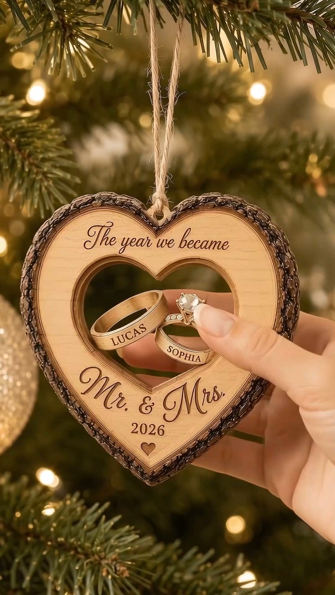 Personalized Mr. & Mrs. First Christmas Ornament