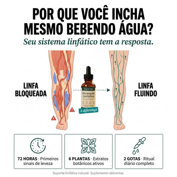 Não é gordura… É o seu sistema linfático bloqueado!