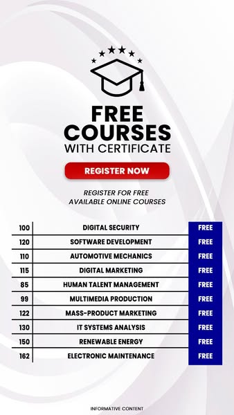 An opportunity for those looking for an online course with a certificate