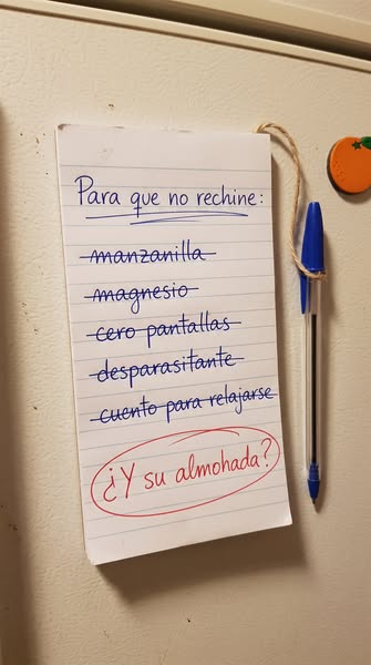 Probamos todo menos su almohada
