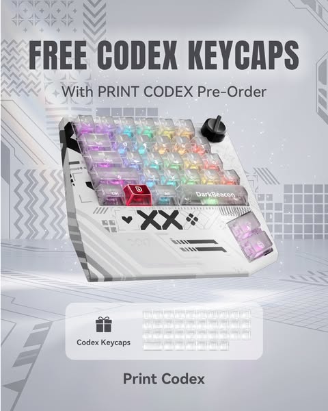 SAVE $30 + FREE CODEX KEYCAPS INCLUDED!