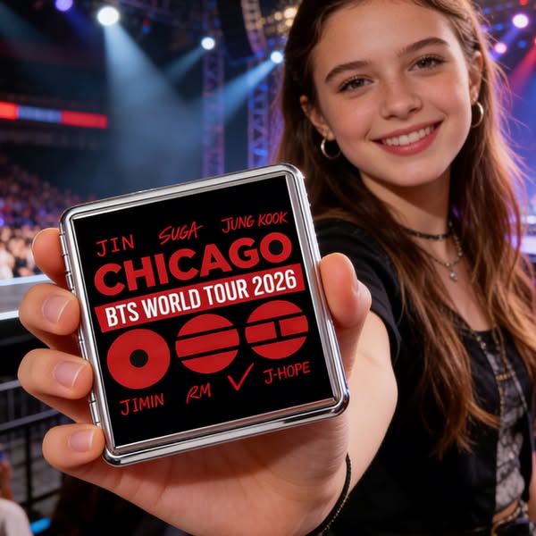Personalized K‑Pop Metal Case — Your City, Your Tour