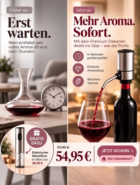 Air & Aroma | Elektrischer Dekanter + Geschenk