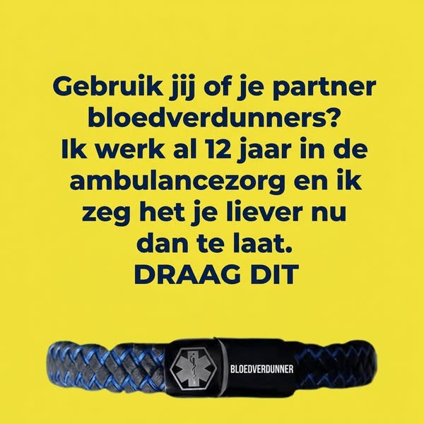 Deze armband kan een leven redden.