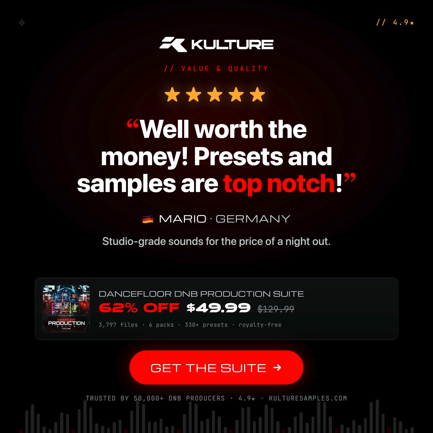 3,700+ Dancefloor Samples & Tools | 𝗚𝗨𝗔𝗥𝗔𝗡𝗧𝗘𝗘𝗗 𝗧𝗢 𝗟𝗘𝗩𝗘𝗟 𝗨𝗣 𝗬𝗢𝗨𝗥 𝗣𝗥𝗢𝗗𝗨𝗖𝗧𝗜𝗢𝗡
