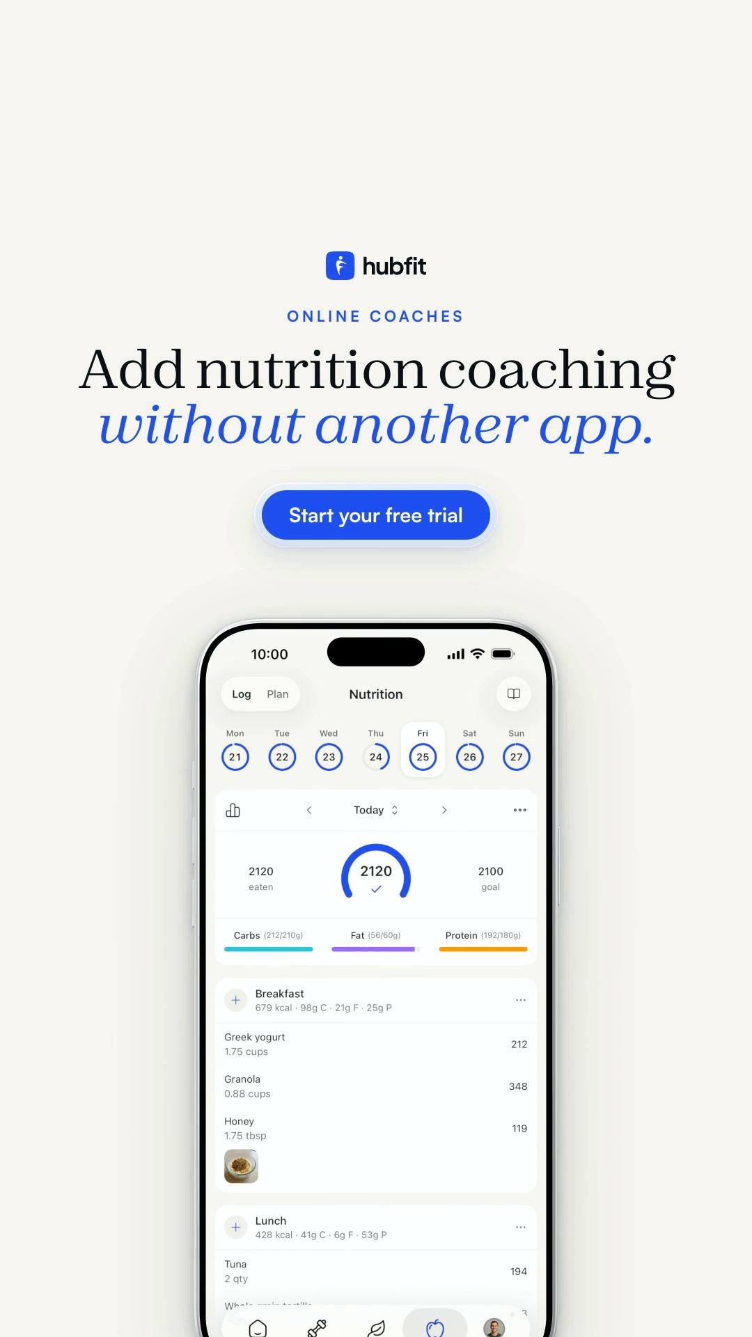 Nutrition Coaching, Built In