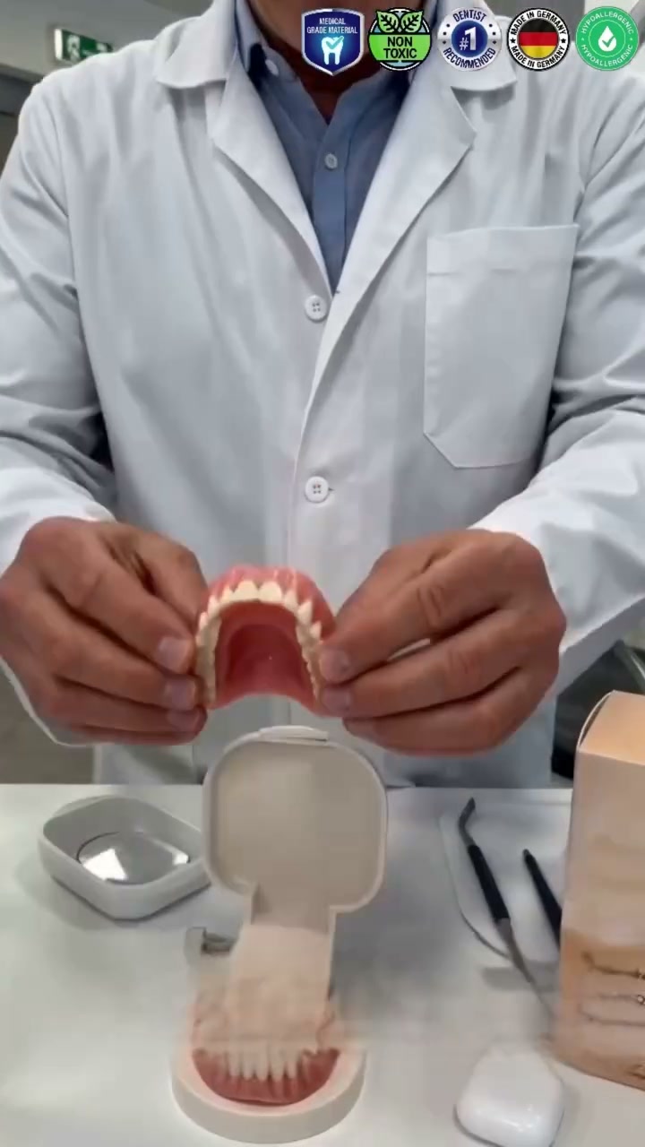 Get the complete kit today and solve your denture problems once and for all! Regain your secure bite and confident smile!