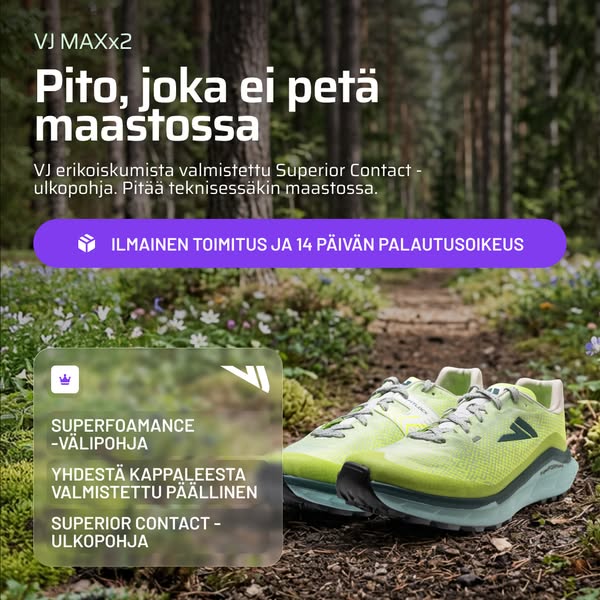 Pito, joka ei petä maastossa