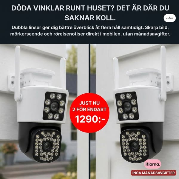 Eliminera döda vinklar, inga månadsavgifter!
