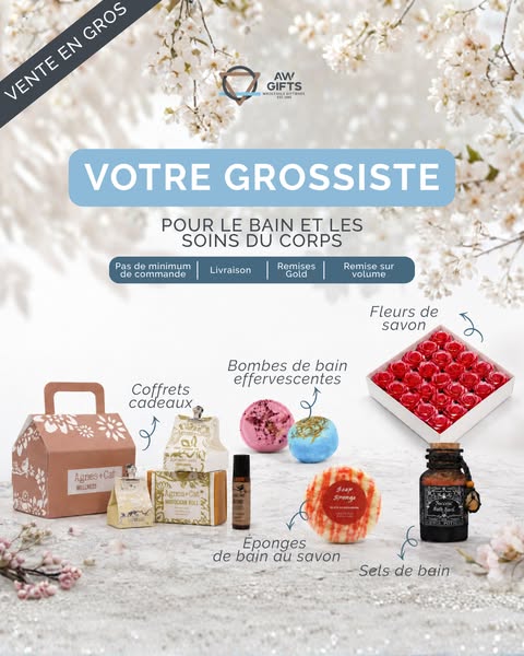 Produits bain et corps en gros