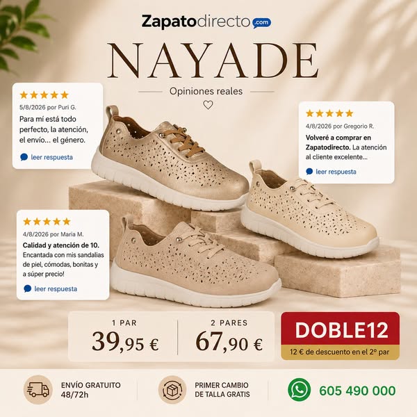Zapatos cómodos piel | Calidad Precio|Tienda Online especializada