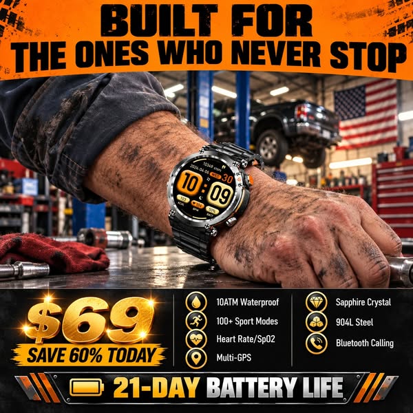 $69. GPS. 21-Day Battery. Waterproof. Calls & Notifications on your wrist. Health tracking 24/7.