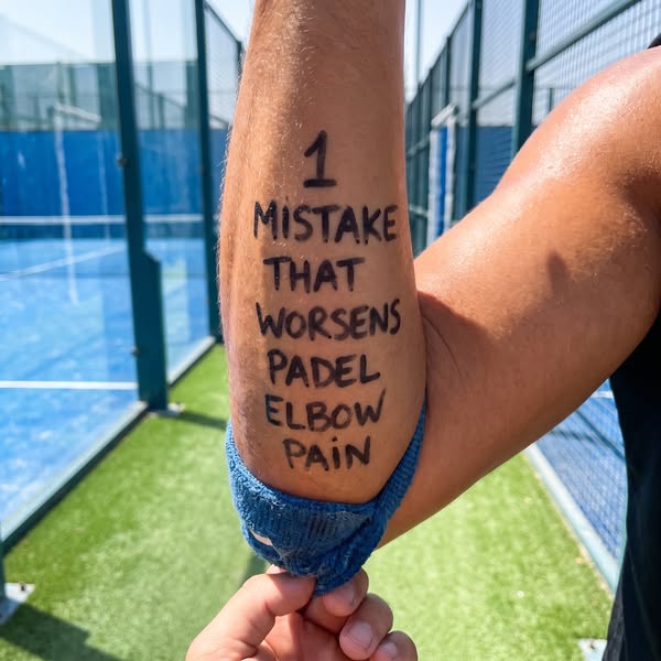 The padel elbow pain scam