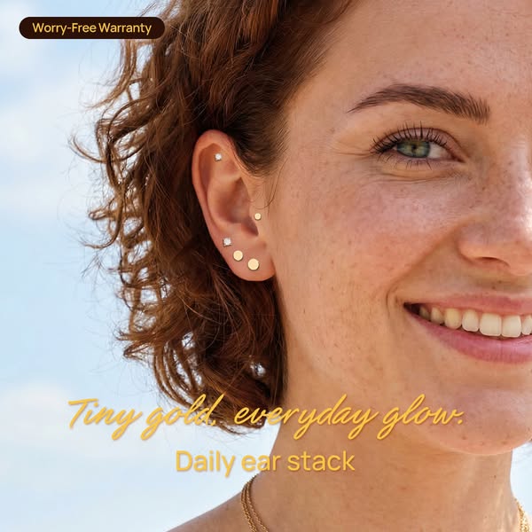14K Solid Gold Piercing