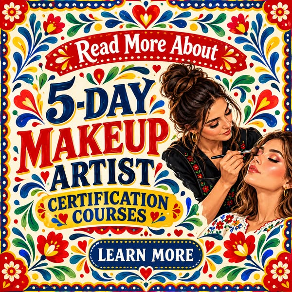 5-DAY MAKEUP ARTIST CERTIFCATION COURSES - Learn More!