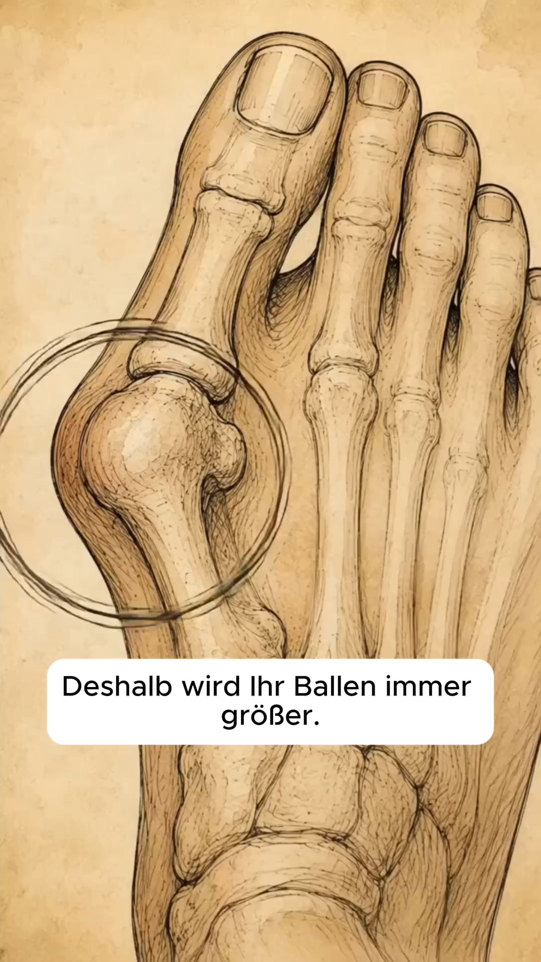 Ihr Ballen wird jedes Jahr größer, egal was Sie probieren? Das Video zeigt den Grund.