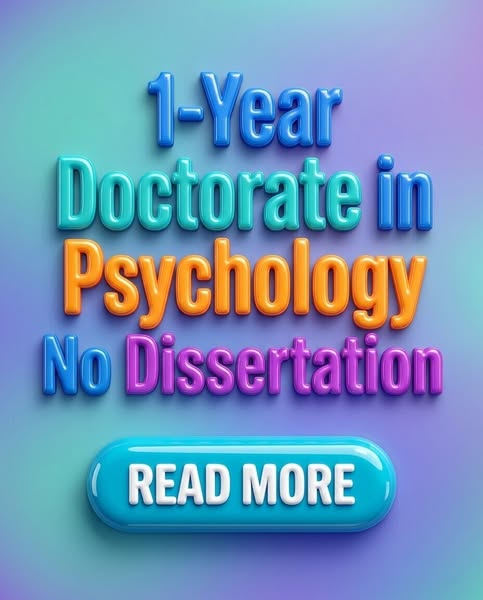 Online 1-Year Doctorate in Psychology: 2026 Info