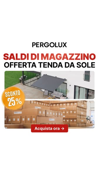 Nuove tende da sole. 10 anni di garanzia.
