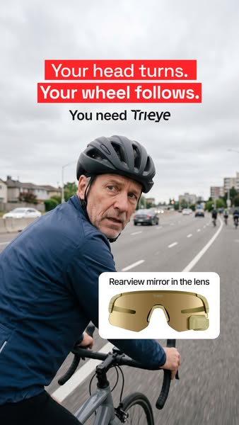 Eyewear with integrated rearview mirror