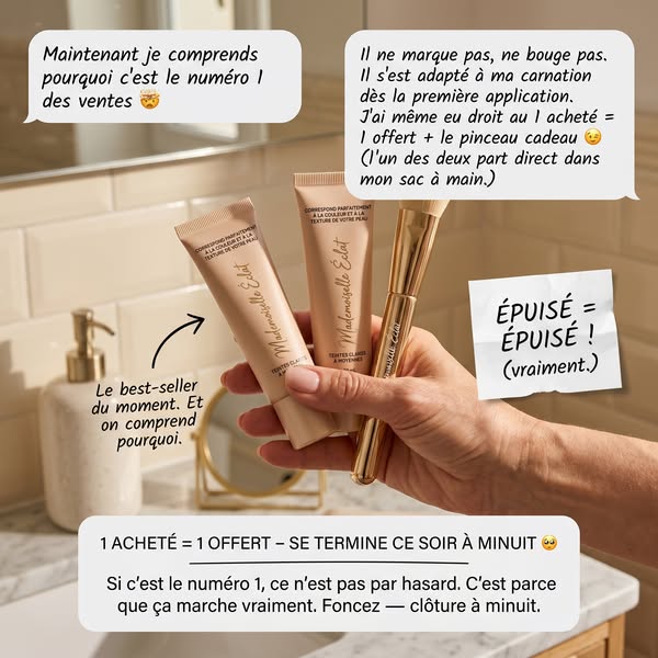 Offre limitée: 1 acheté = 1 offert !