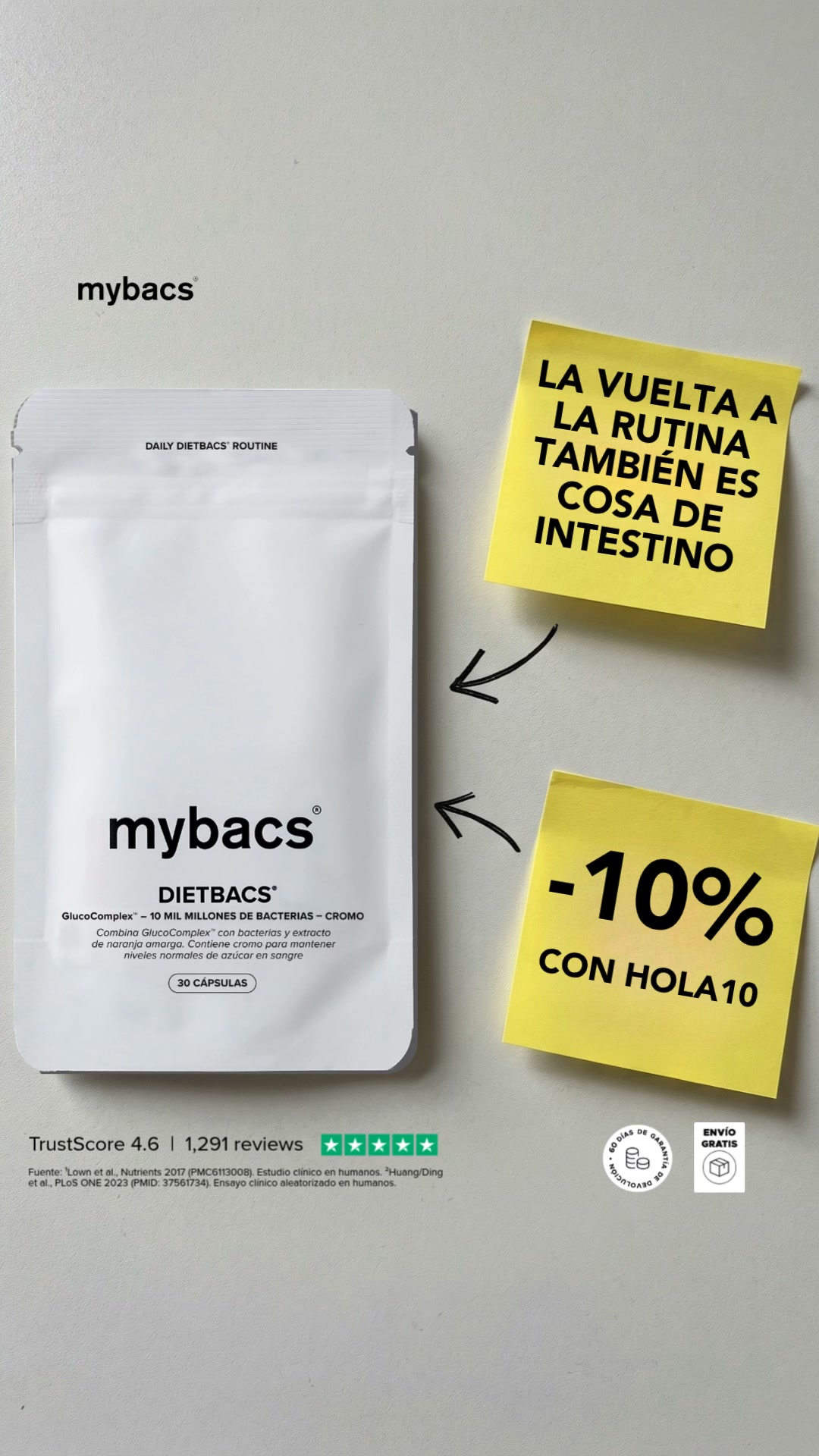 Dietbacs: Código -10% con HOLA10