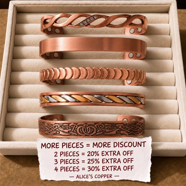 My mother lived to be 96. She never took off her copper bracelet. Not even once.