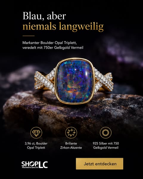 Setzen Sie ein Statement mit Boulder-Opal.