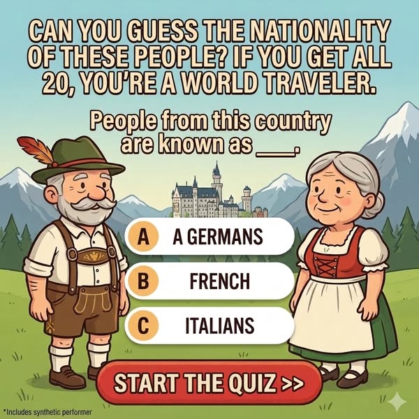 Guess The Nationality Of This Country