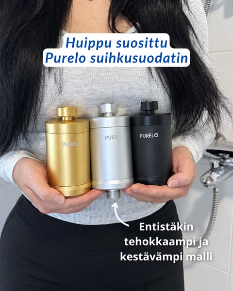 Purelo suihkusuodatin hiusten hyvinvointiin