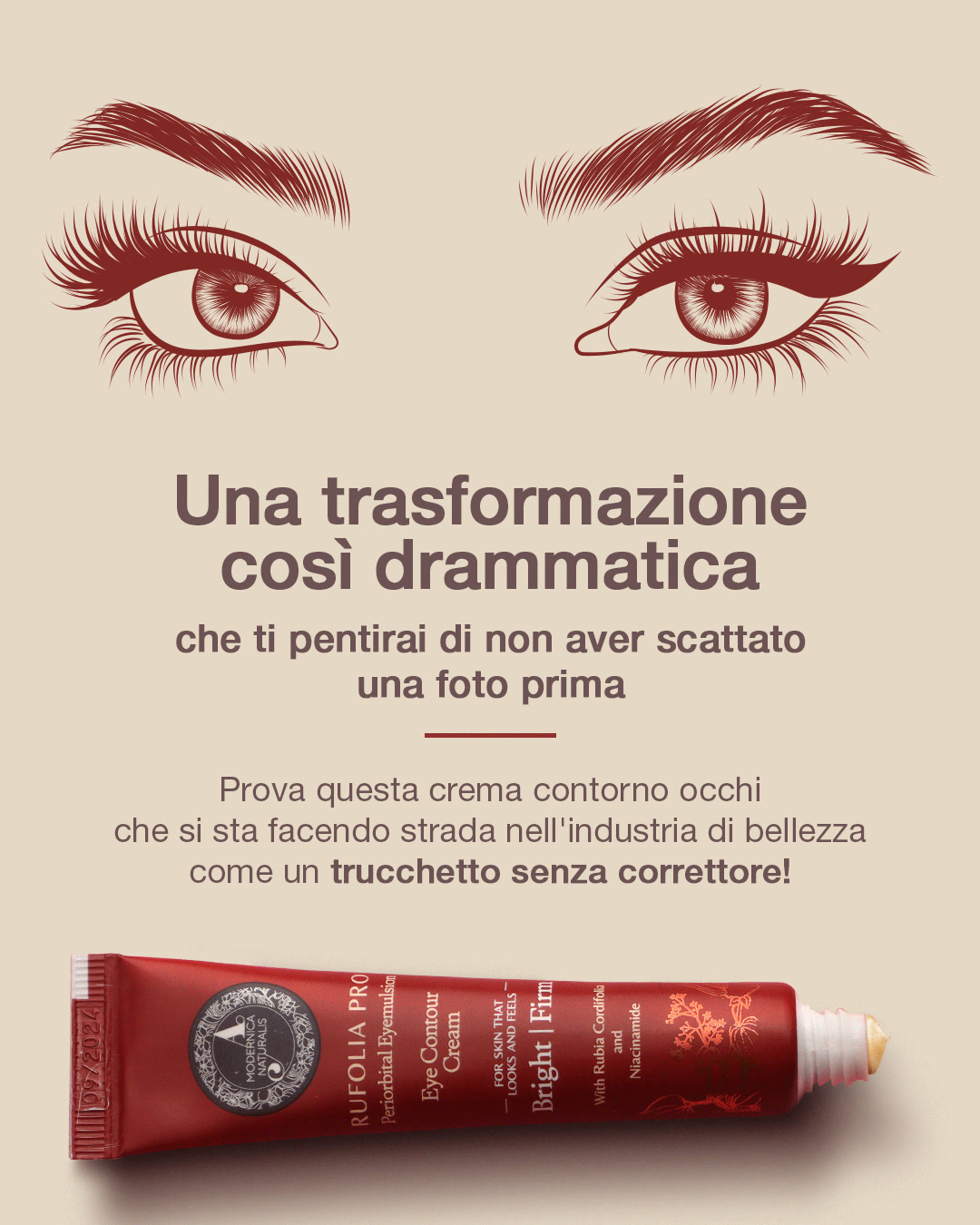 Il trucco occhi che non può essere lavato via!