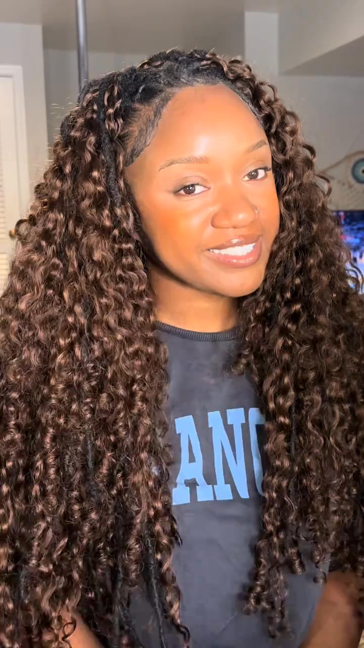 ISEE #4 Burmese Curly Crochet Human Hair for Boho Braids Miracle Knots Friendly Plush Texture Time-Saving Wear